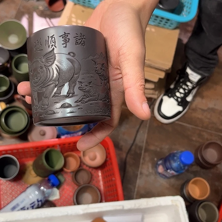 茶杯紫砂全手工紫砂主人杯