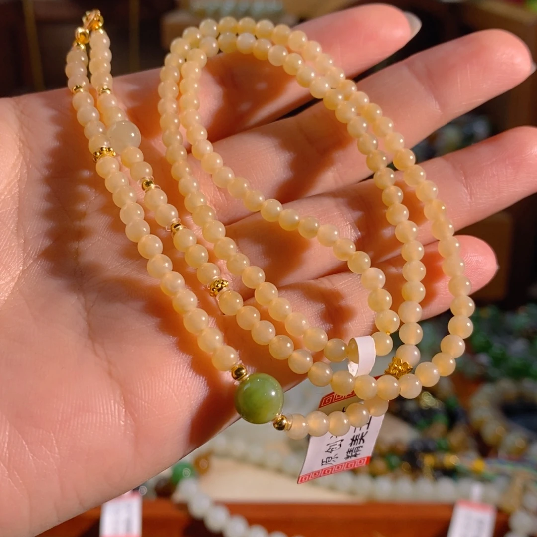 和田玉未镶嵌手链卡4