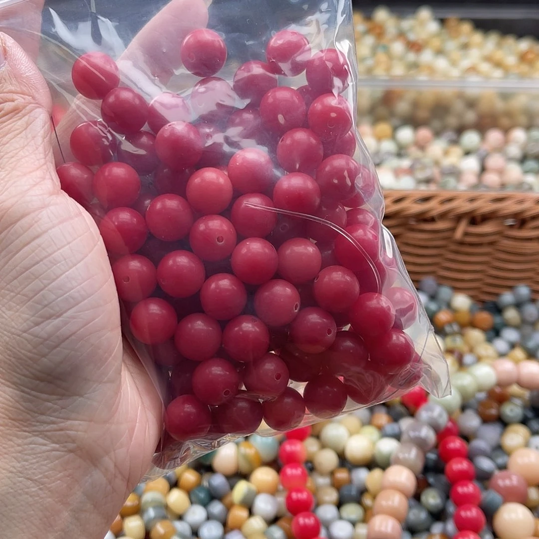 白玉菩提吊坠A/12mm/80颗锅底