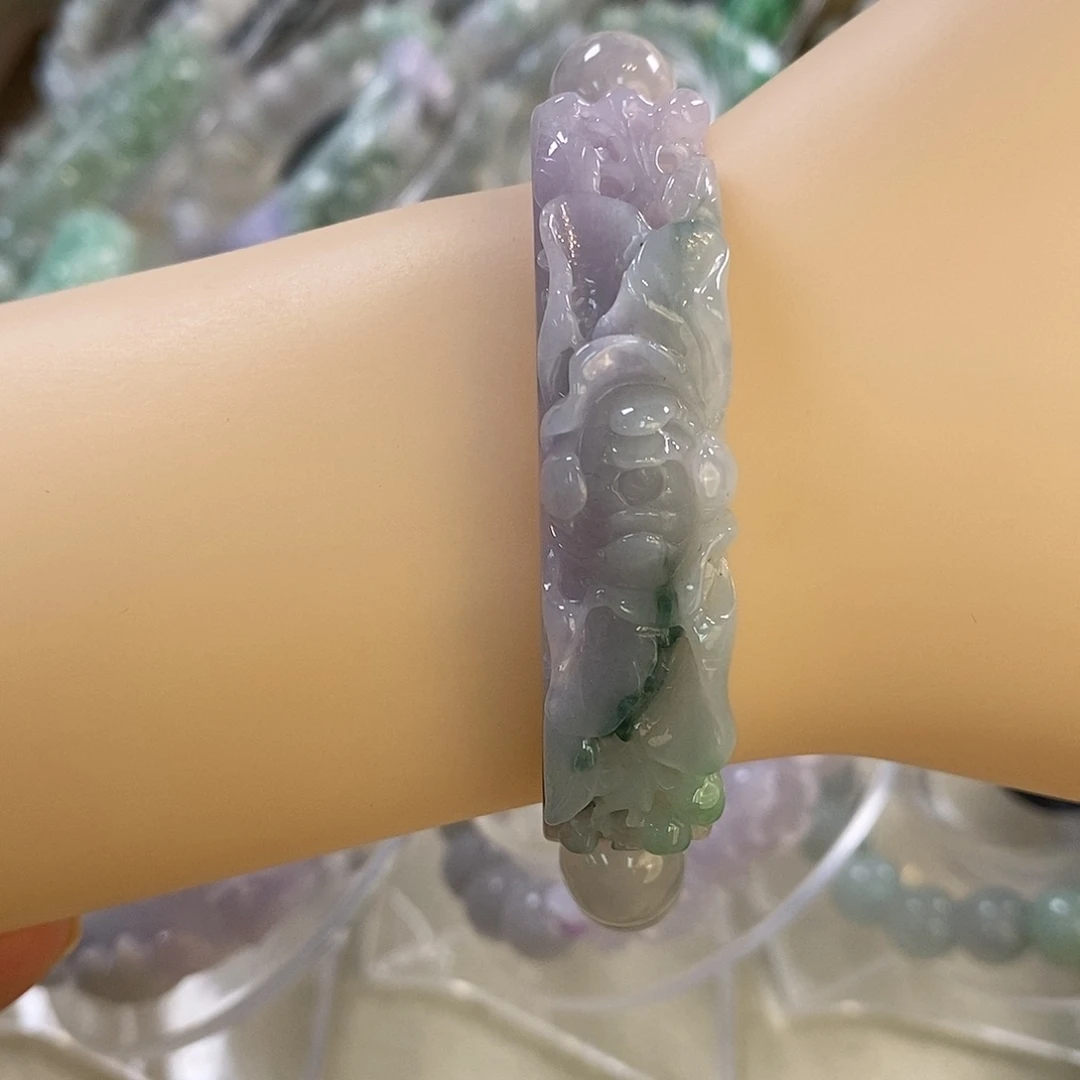 翡翠未镶嵌手链60