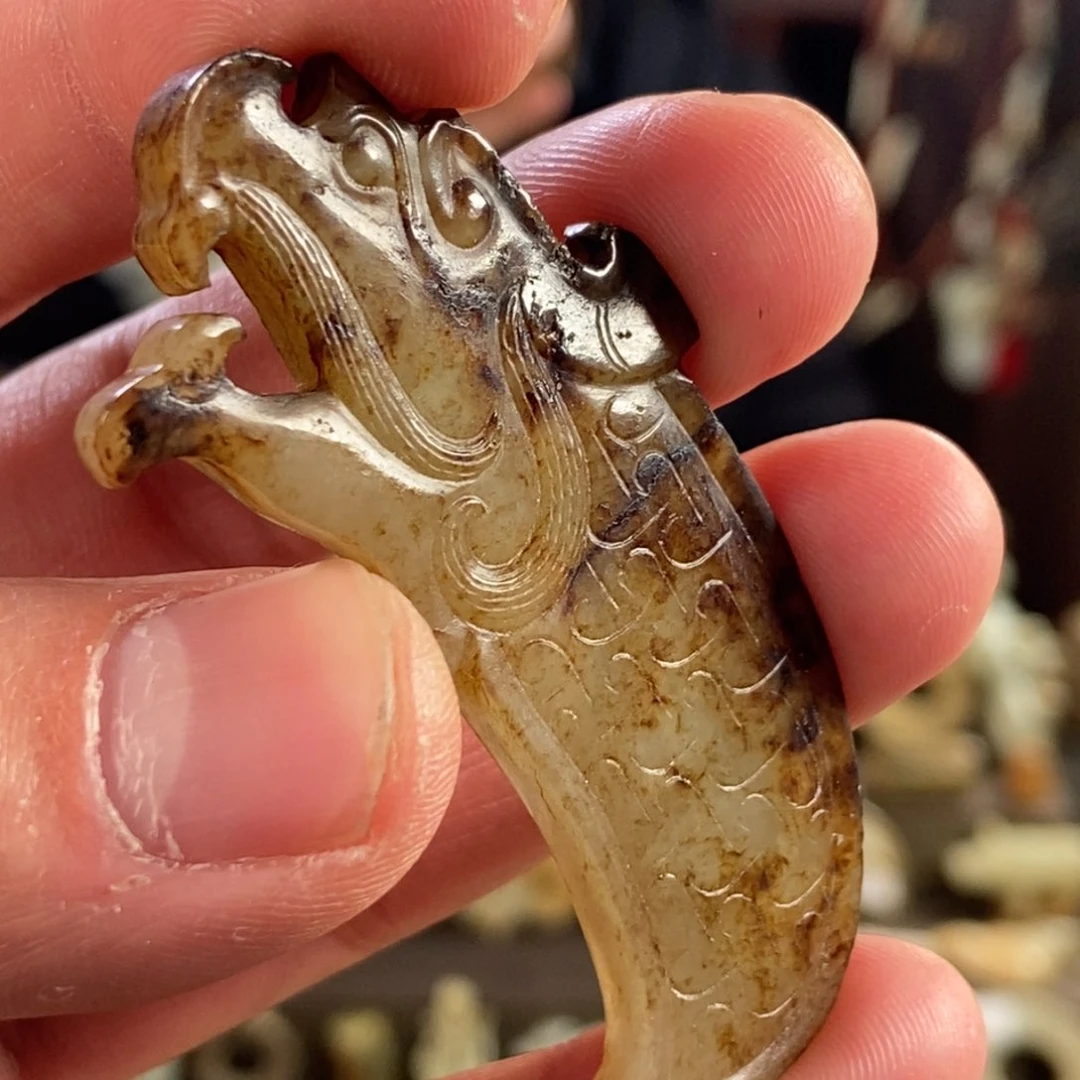 和田玉挂件未镶嵌芝**豆