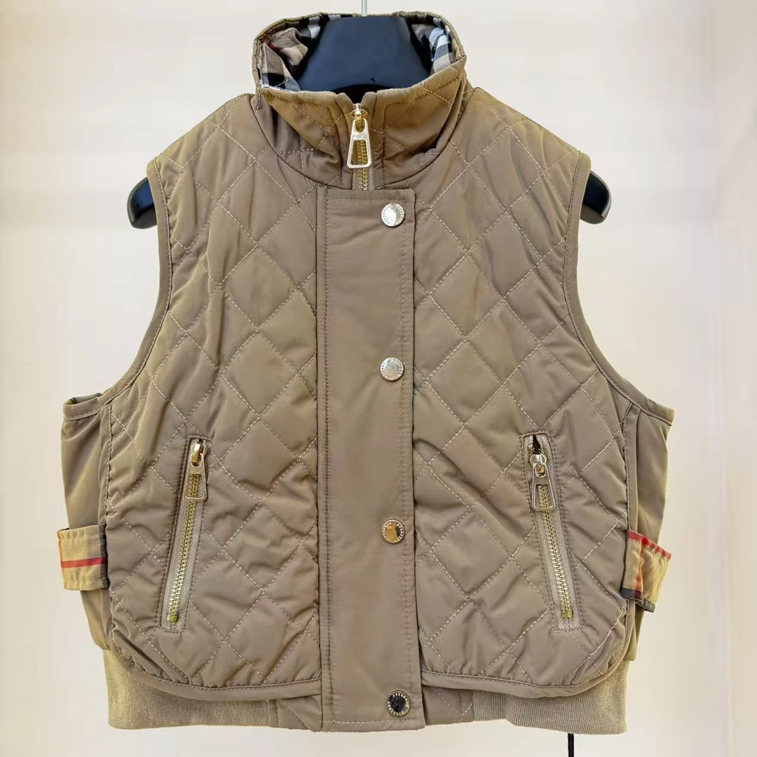 88328H1儿冬季新款男童女童BR家时尚百搭棉服马甲