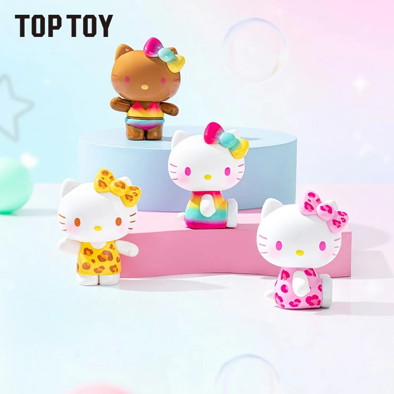 【正品代拆】Hello Kitty夏日彩虹糖正版授权盲盒手办公仔摆件礼物