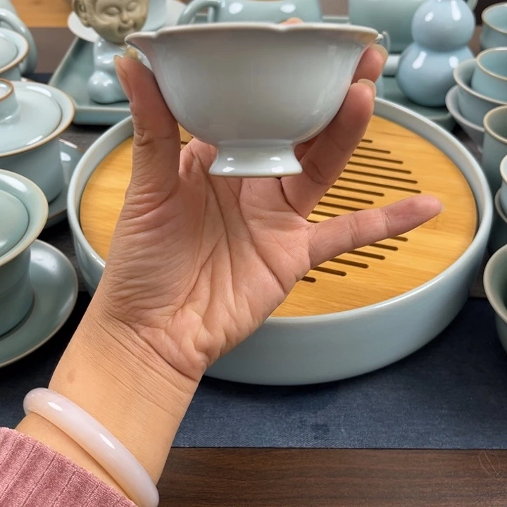 月白花瓣杯一级全品