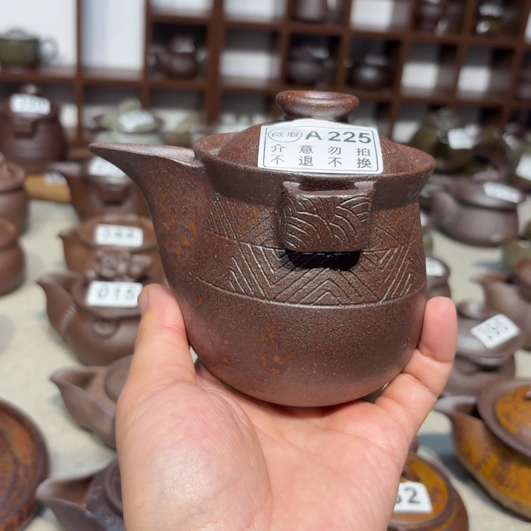 茶具粗瓷茶具素胎无釉盖碗