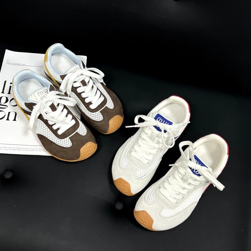 小小苏拼色低帮内增高透气时尚休闲鞋夏季复古休闲鞋;ECX55330