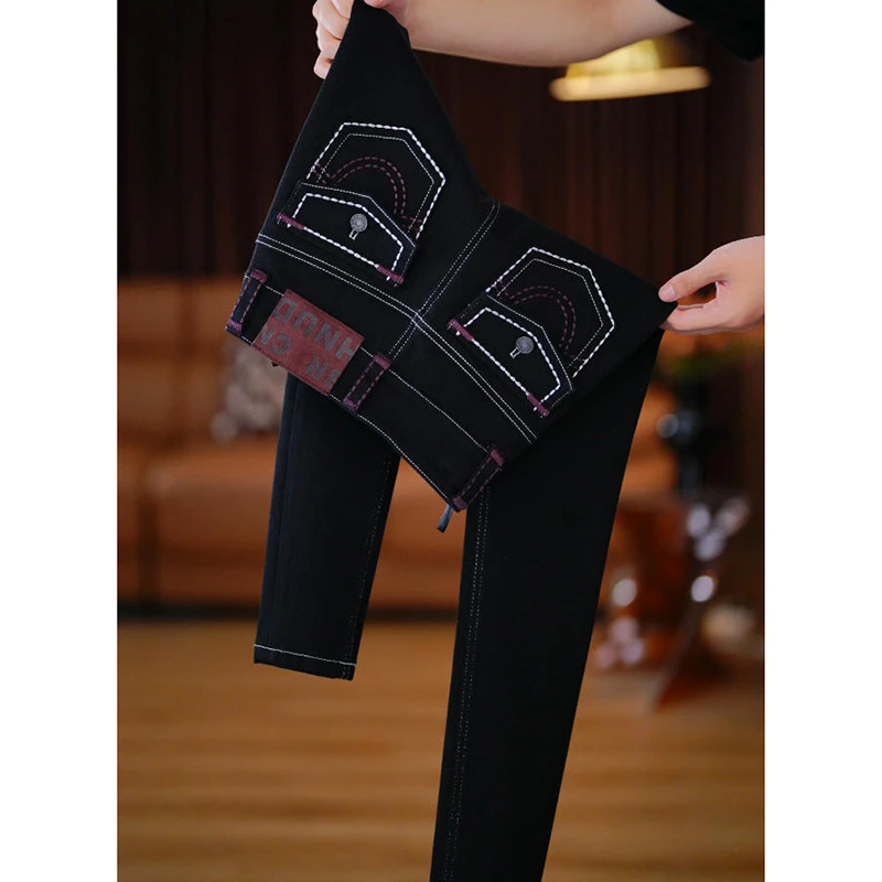 狸美人【梅拉玫瑰】“摩登街潮”提臀收腹高腰牛仔小脚裤女2025秋季