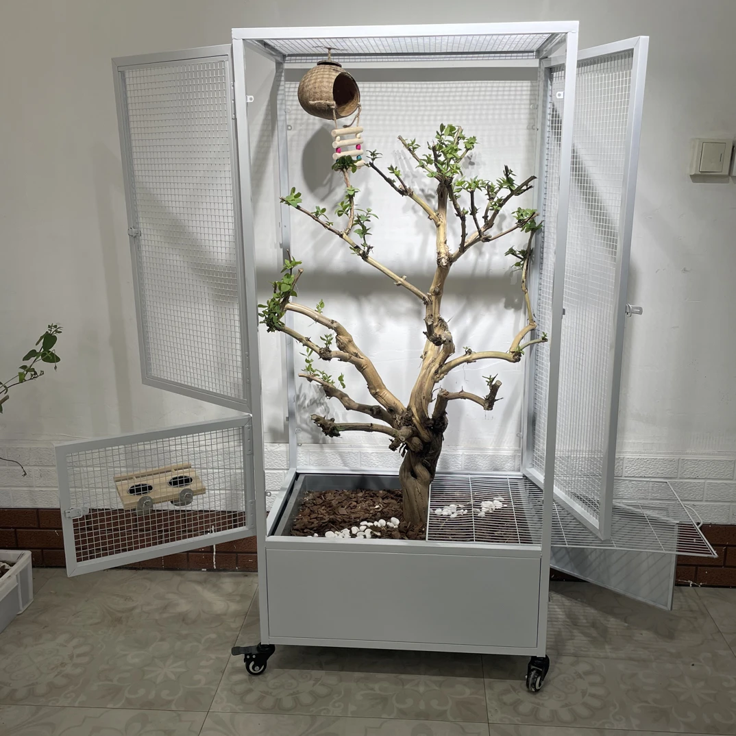 中大号（新品两用四开门带底网）1400×650×460生态鸟笼