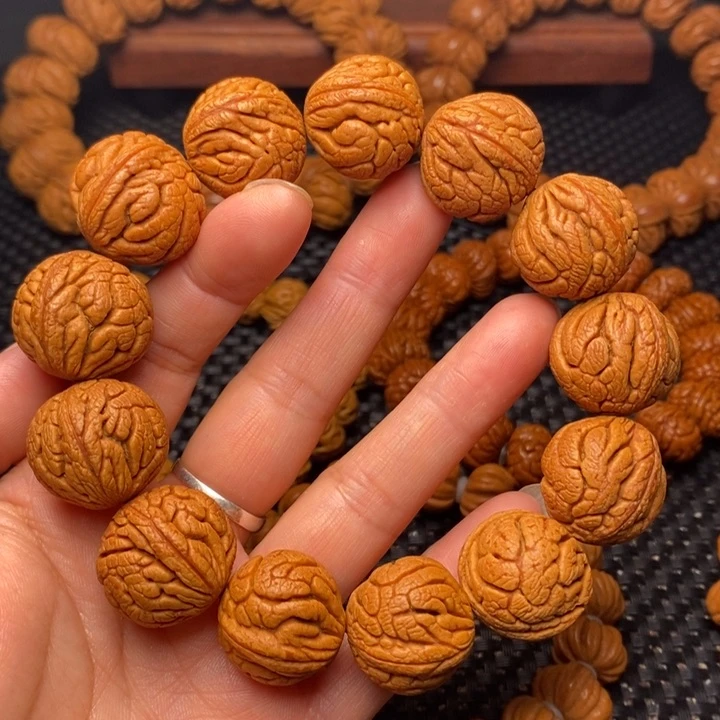桃核手串龙纹桃核