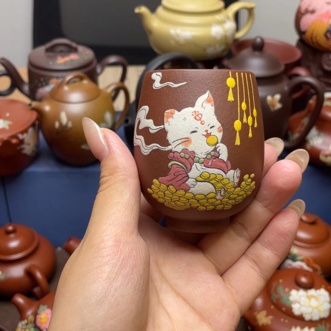 茶杯紫砂紫砂主人杯100cc