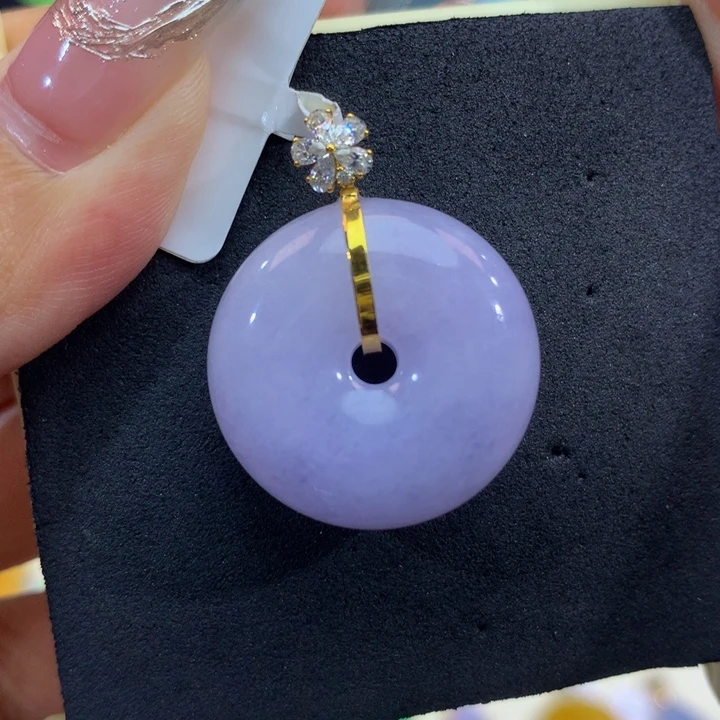18K金镶嵌手链翡翠翡翠