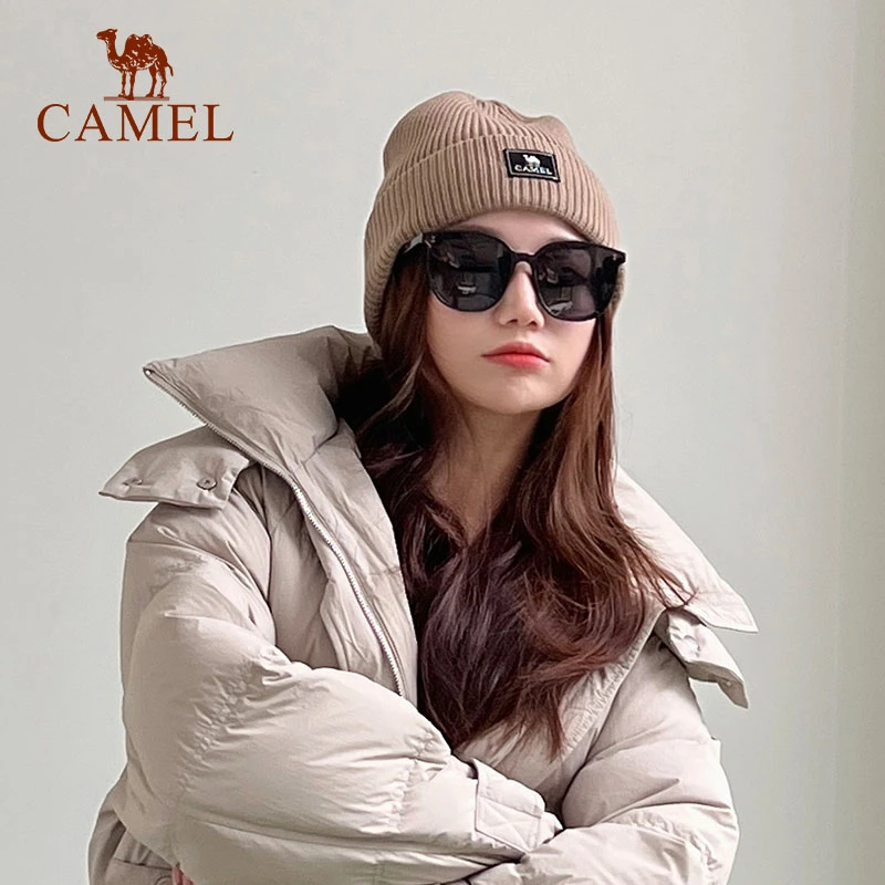 【敬大宝专属】骆驼针织帽女24秋冬户外毛线护耳保暖帽1J32264465A