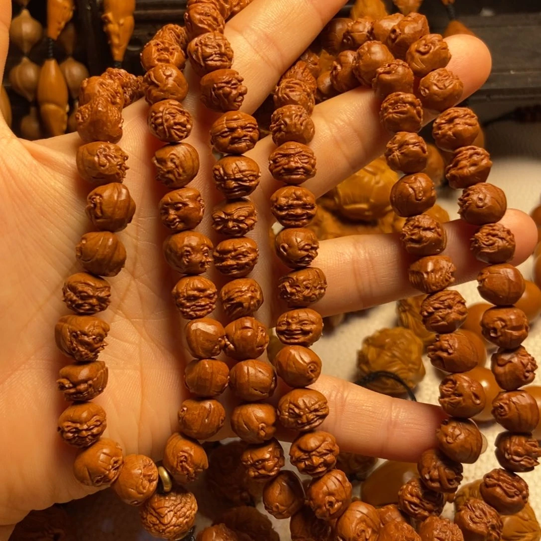 【闪购商品】手串/手链橄榄核自***吉桃核108罗汉
