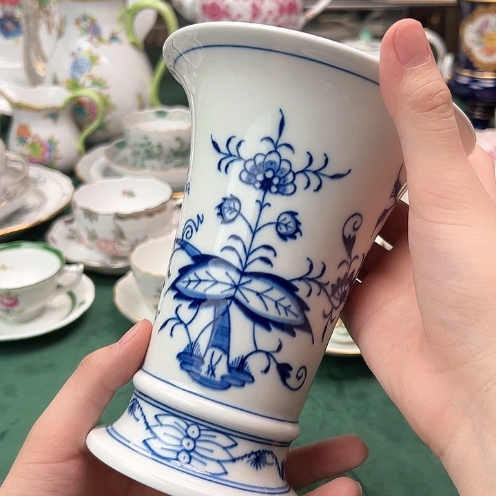 梅森蓝洋葱一等17cm花瓶