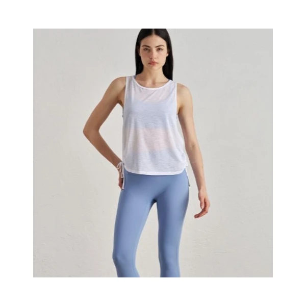 【竹节纱】ZS5-2012瑜伽服上衣运动罩衫抽绳背心