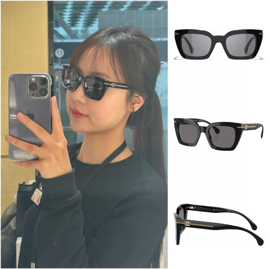 未使用 Chanel/香奈儿 新款墨镜CH5509 链条偏光镜片