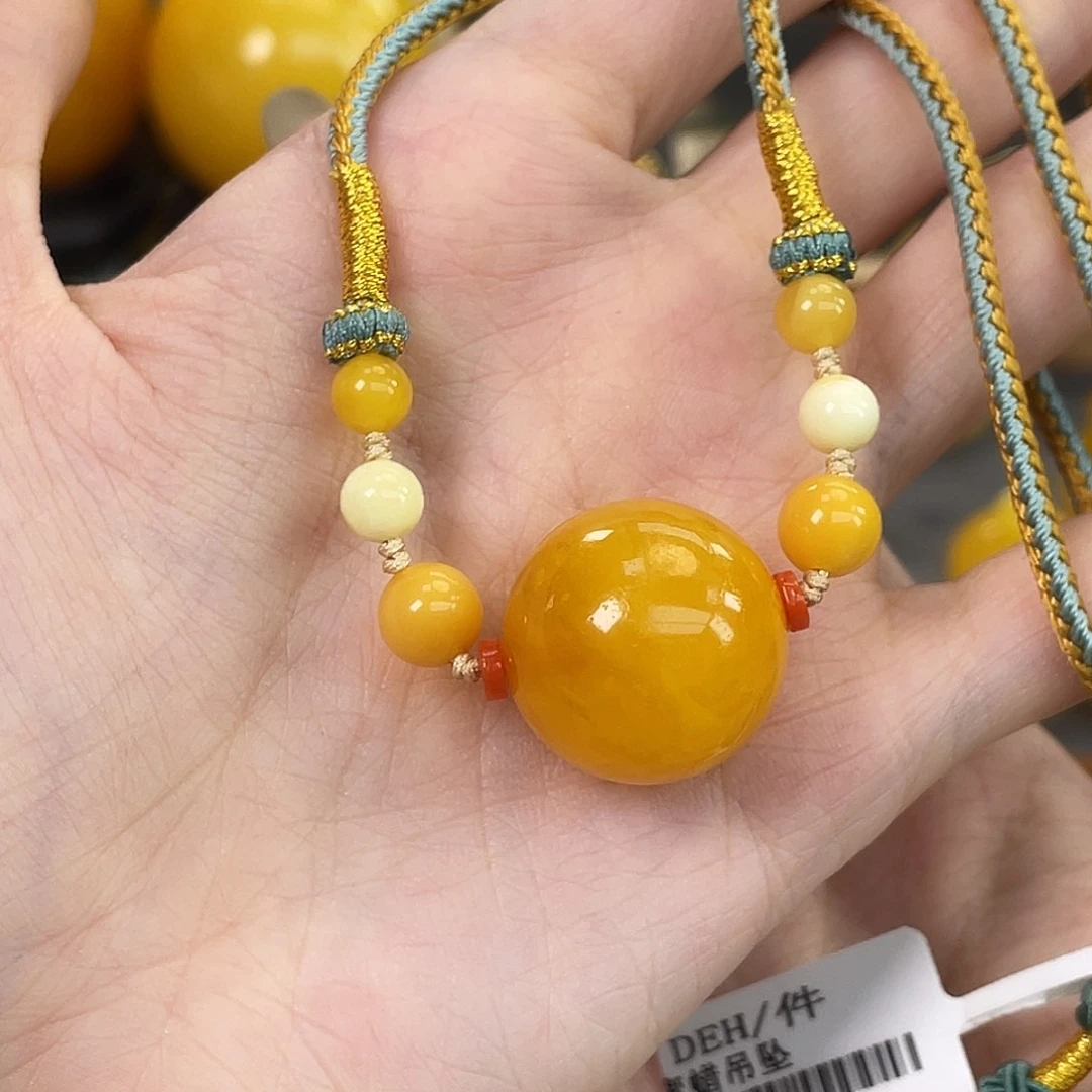 琥珀未镶嵌裸石琥珀蜜蜡J微瑕