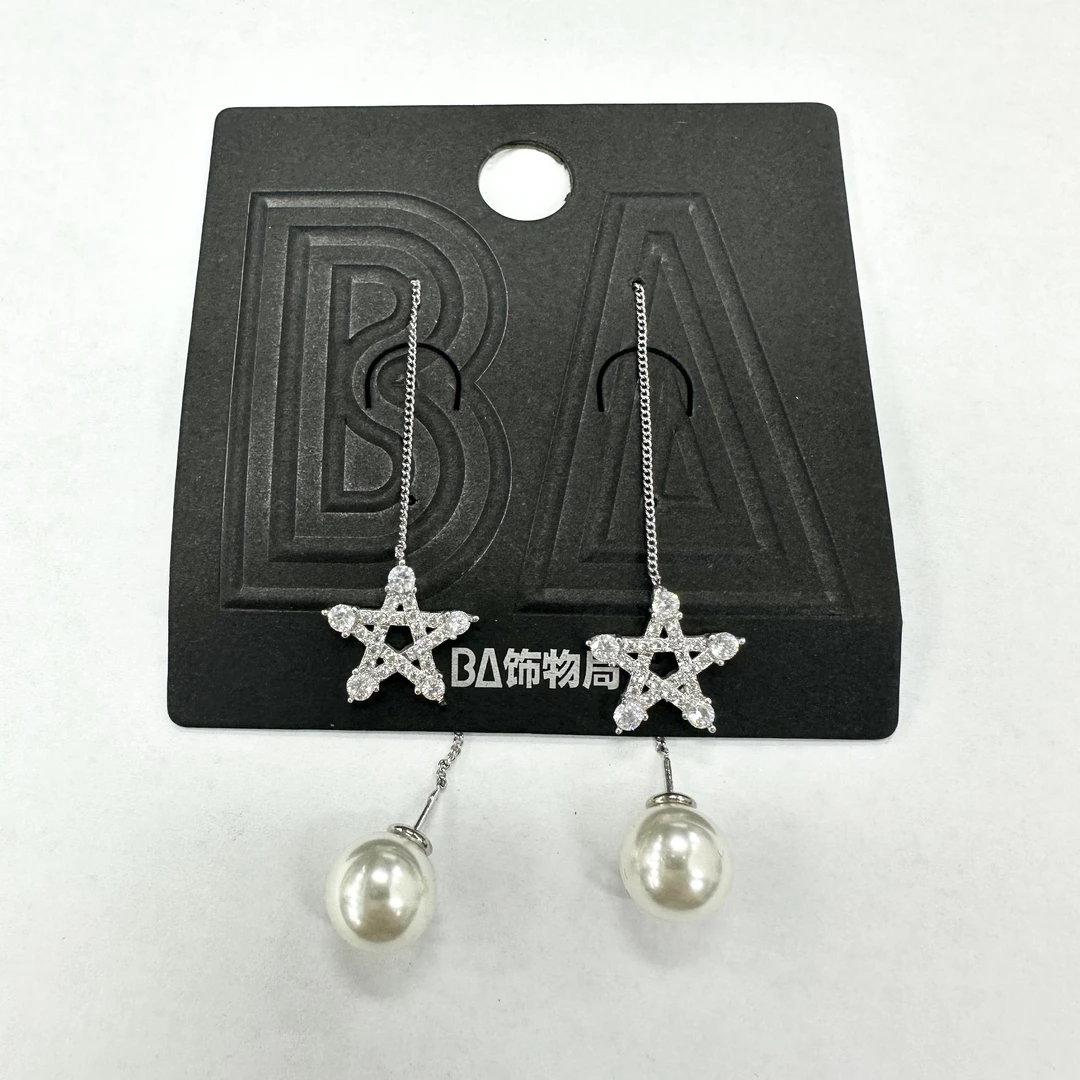 铜合金仿珍珠耳饰 时尚流苏珠珠耳线 3526