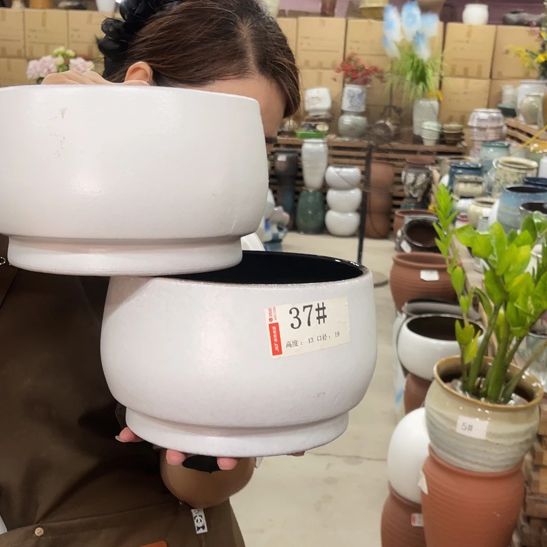 紫砂花盆高度13口径20厘米