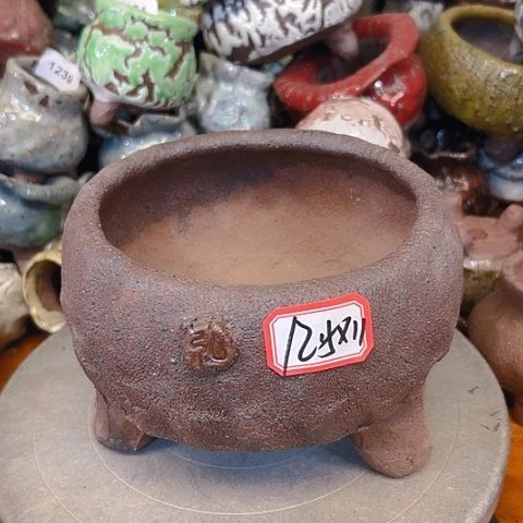 粗陶花盆手工花盆制作