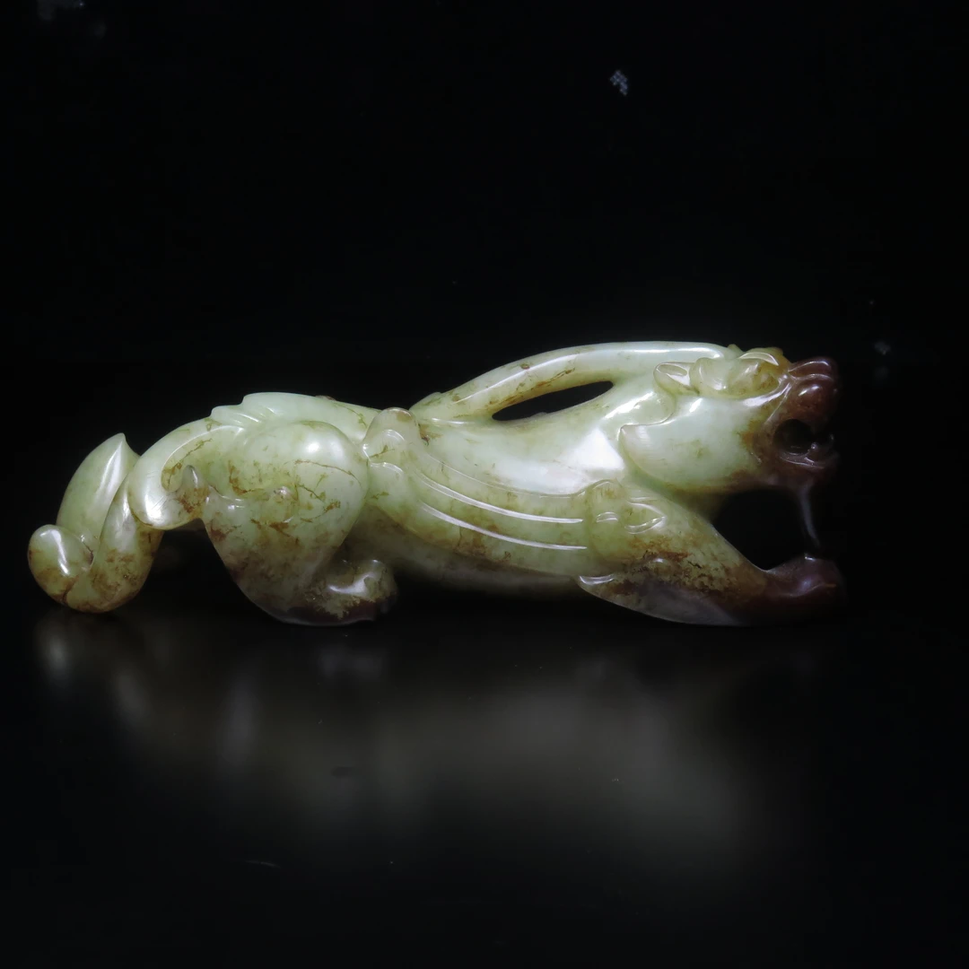 清代玉天禄文房暖手/MZ556440/和田玉/民族文物