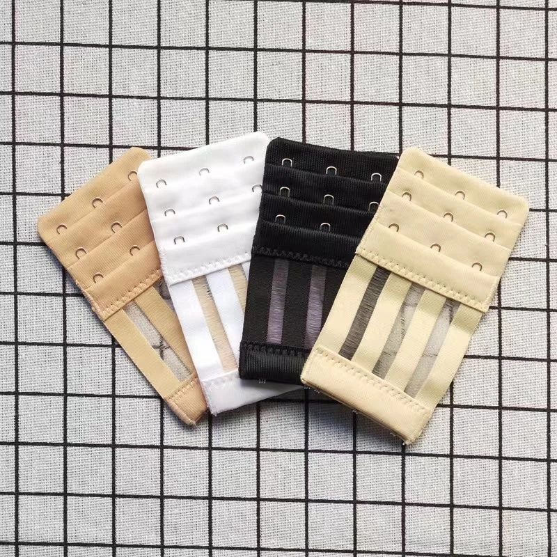 超纤鱼丝内衣排扣三排四排松紧延长扣胸罩背心连接扣内衣搭扣弹力