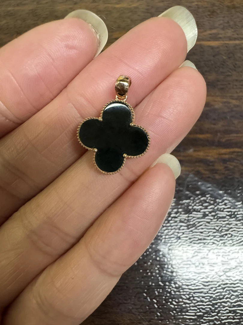 天然缅甸A货墨翠吊坠