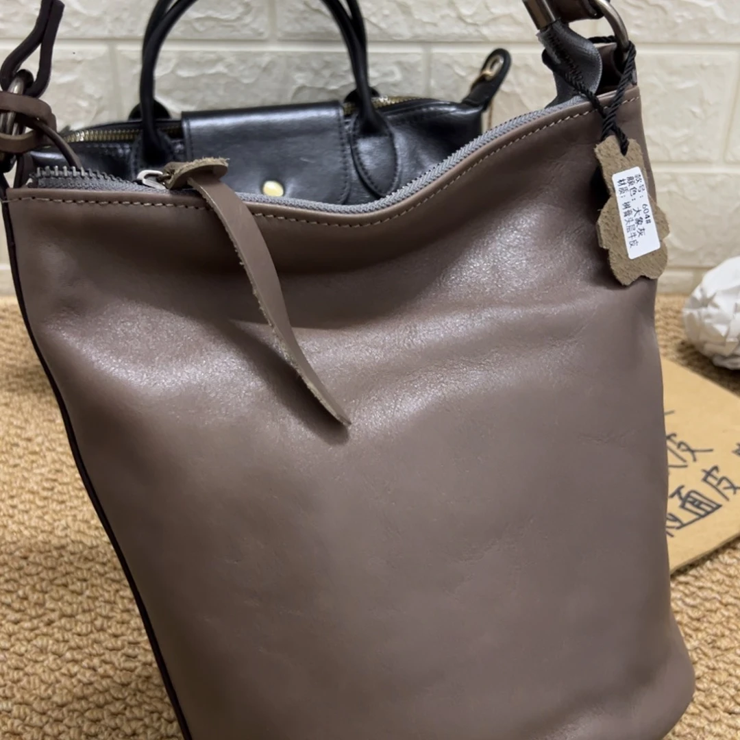 【闪购商品】头层牛皮灰色