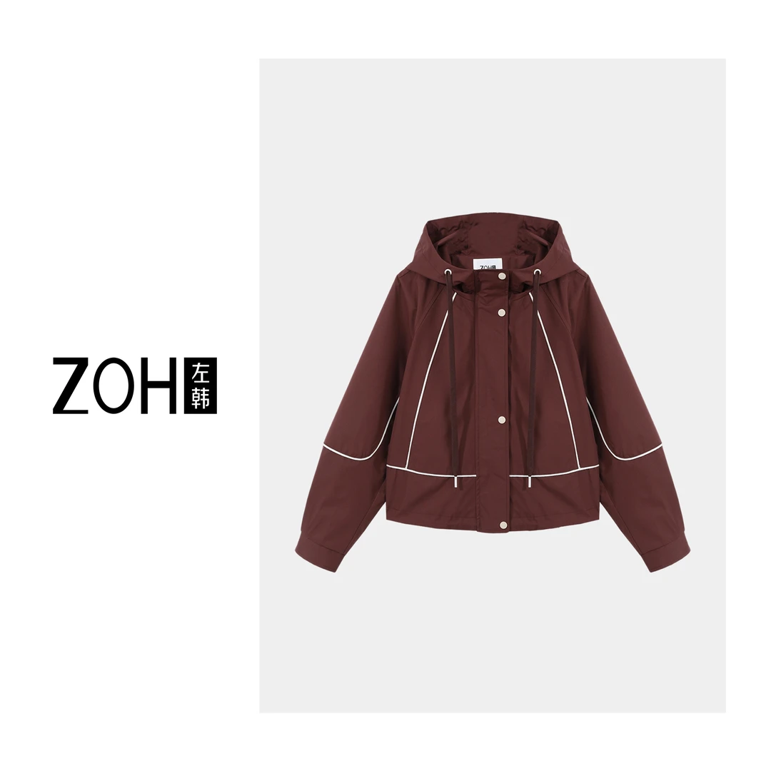 ZH250【左韩】设计感分割休闲外套 WH530139C