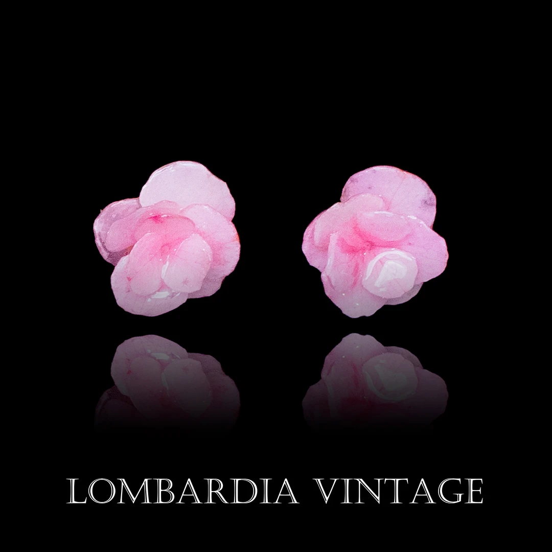 合金树脂耳饰 英国自然主义设计师 绣球花永生花系列耳饰