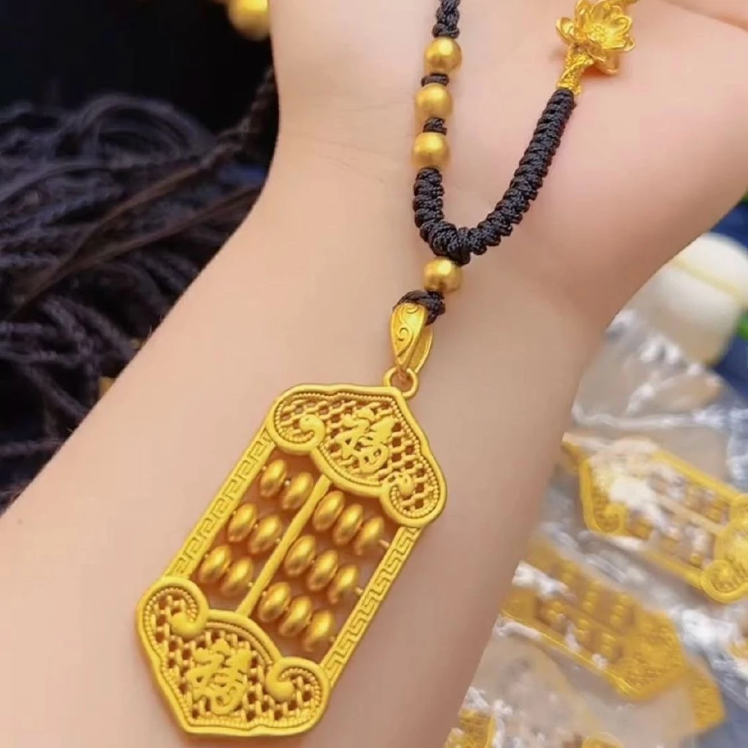 合金吊坠 【抖音好物】算盘吊坠   时尚潮流霸气 经典不过时不掉色