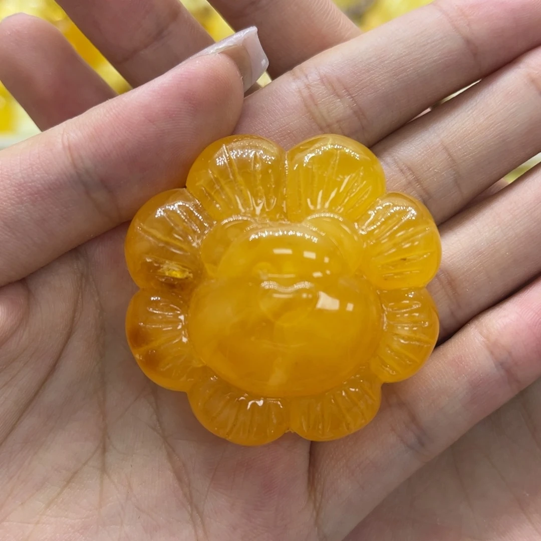 未镶嵌琥珀手链天然琥珀熊花20.9g