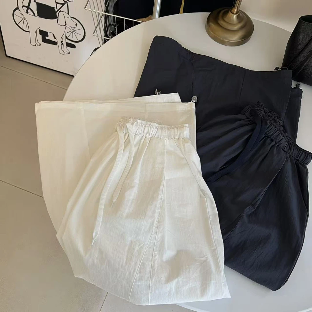 【气球裤裙】树脂固色休闲风宽松 裤裙