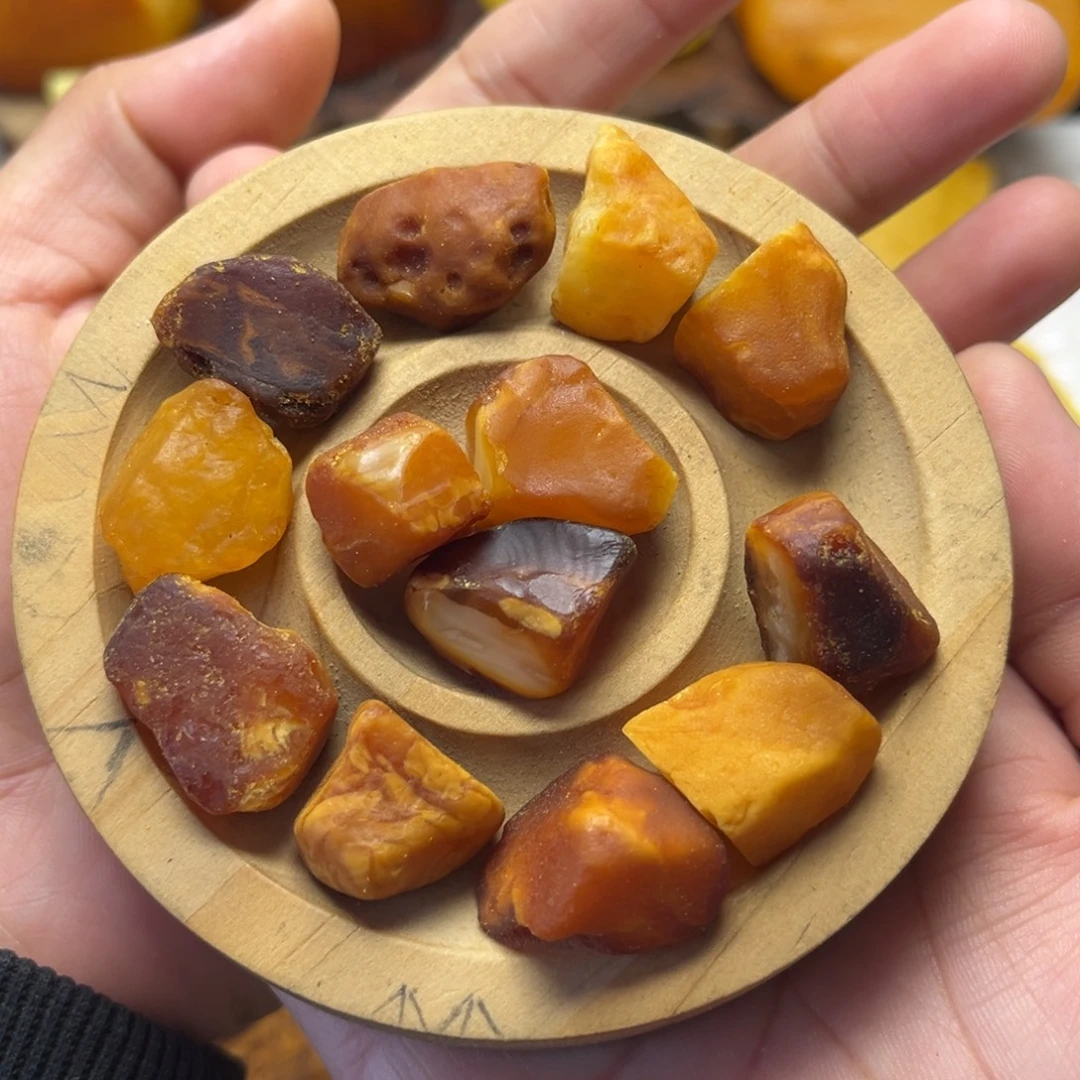 定制琥珀未镶嵌蜜蜡定制随型手串