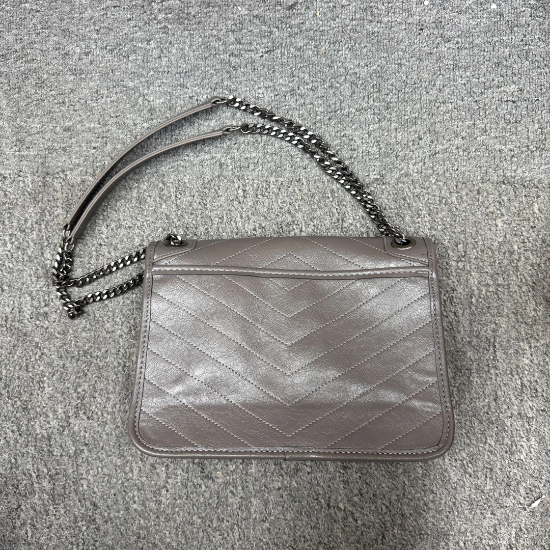 【A19】   新款经典 原爆裂纹流浪包-灰色