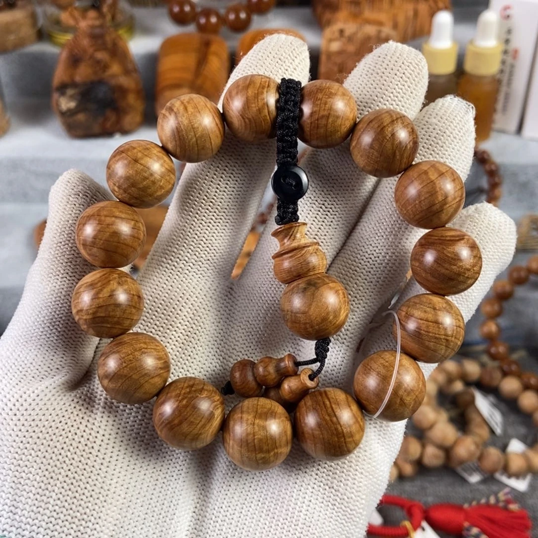 柏木（崖柏）手串/手链北太行龙胆闪电变异瘤15超级醇奶香