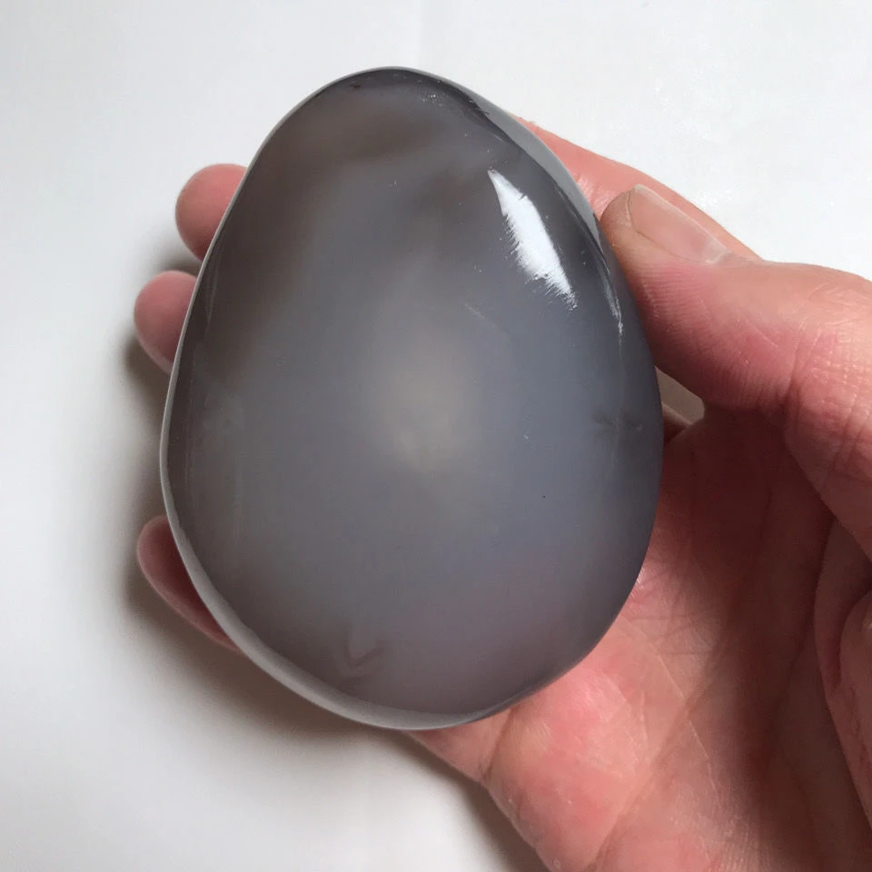 水胆玛瑙天然玉石马达加斯加玉髓手把件正品摆件观赏石多样性发货