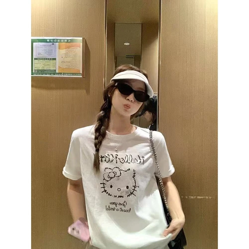 【小巧定制】XQ2393夏季新款显瘦百搭印花上衣