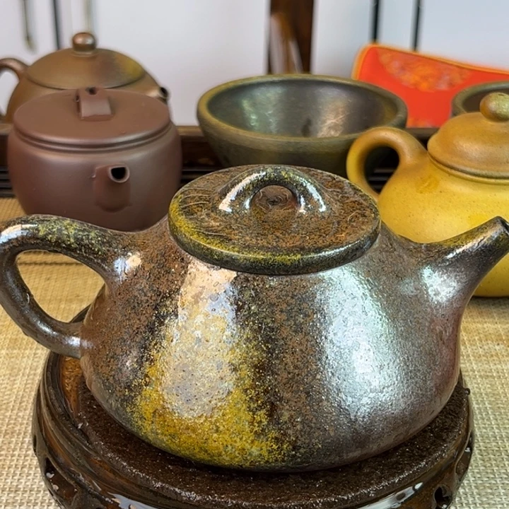 紫砂茶壶底槽清柴烧280cc