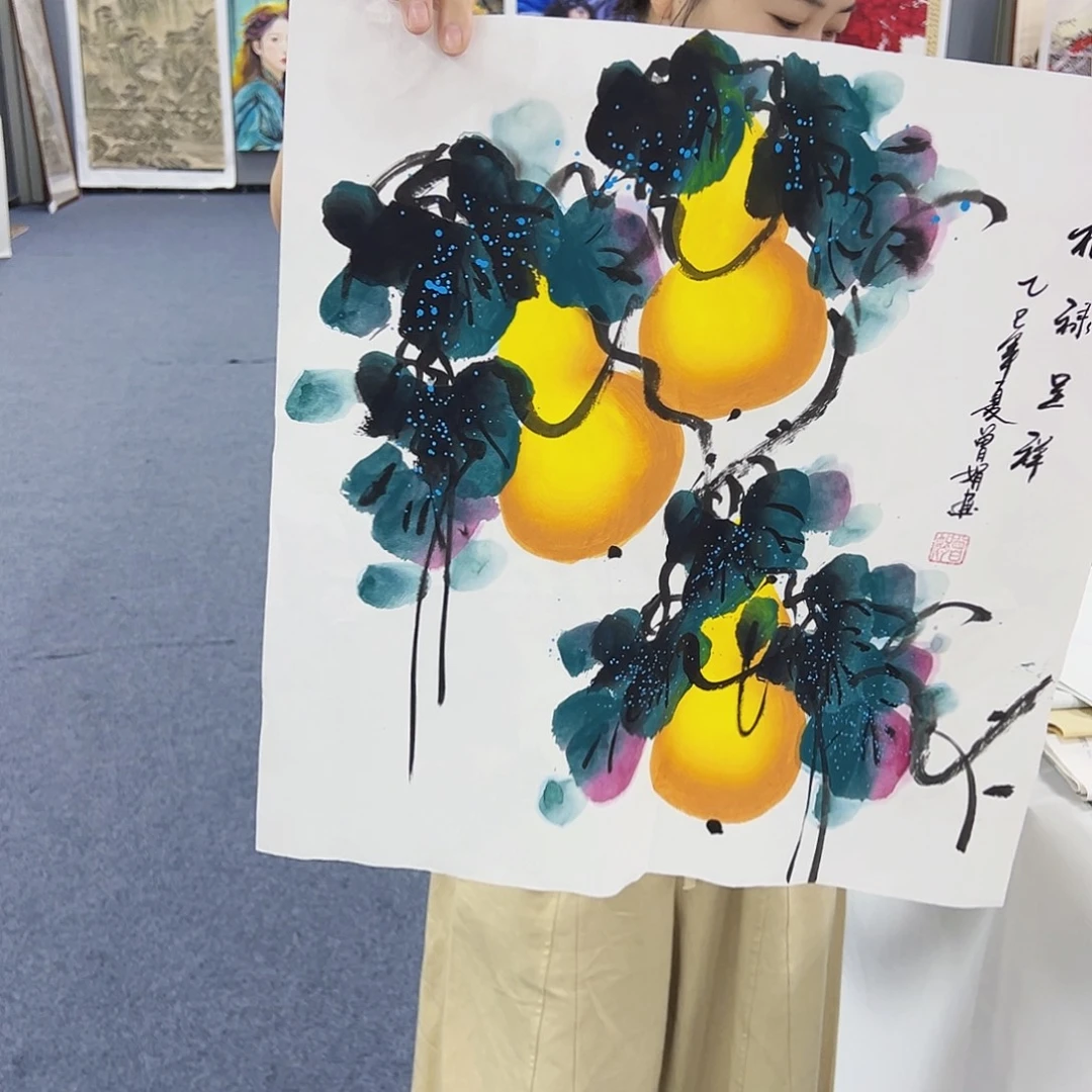 国画事事顺心如意万事如意万事