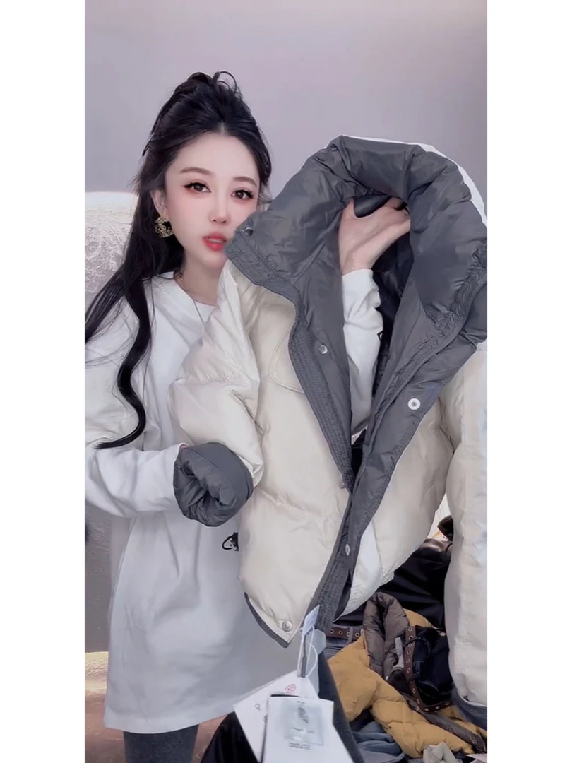 简约耐看慵懒松驰感棉服女款2025新款冬韩系初冬chic外套休闲