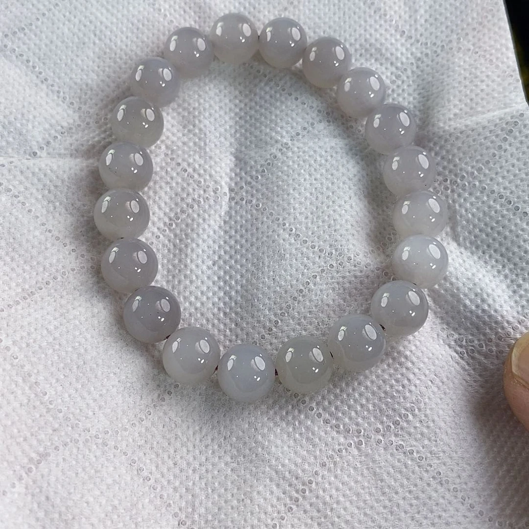 未镶嵌手链和田玉烟紫