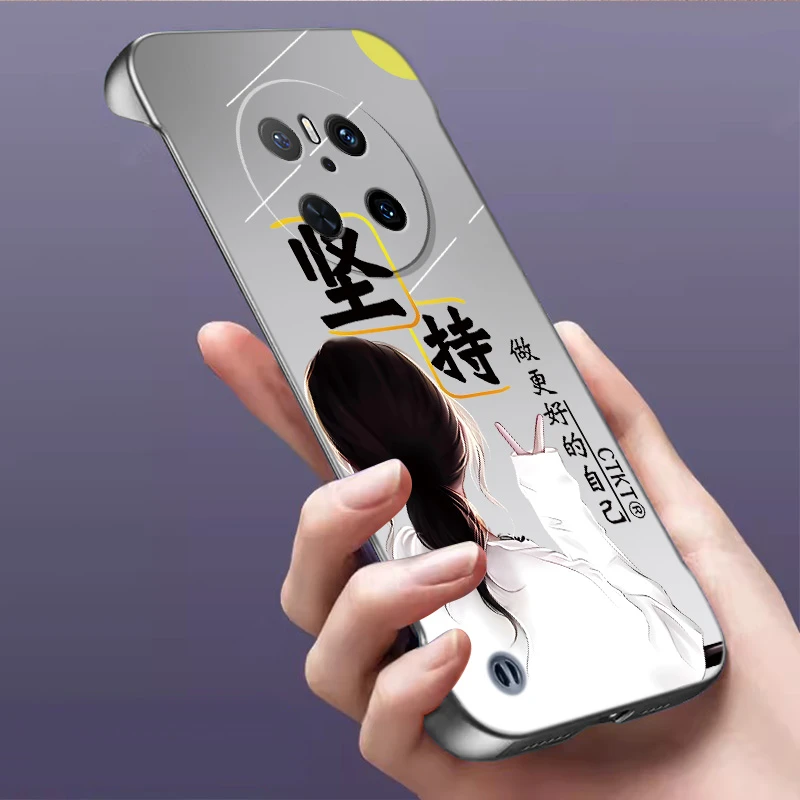 适用华为MATE70无边框mate70pro手机壳新款超薄坚持镜头全包防摔