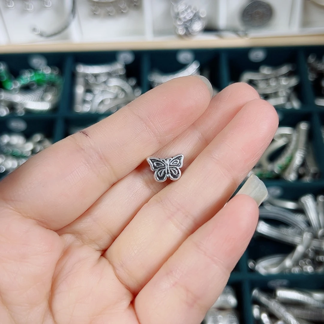 吊坠足银无足银999蝴蝶