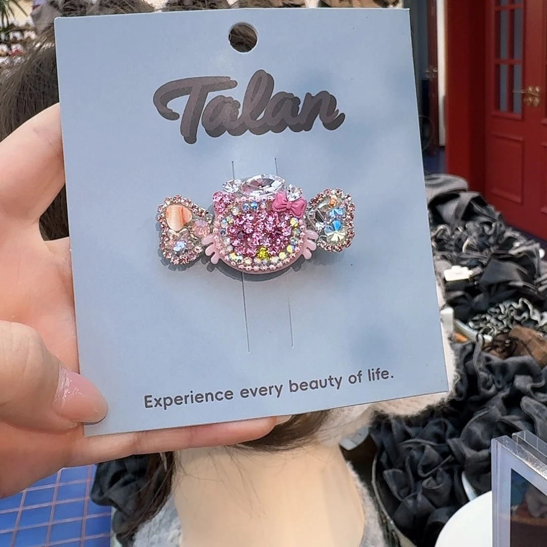 铁合金布艺糖果kt鸭夹