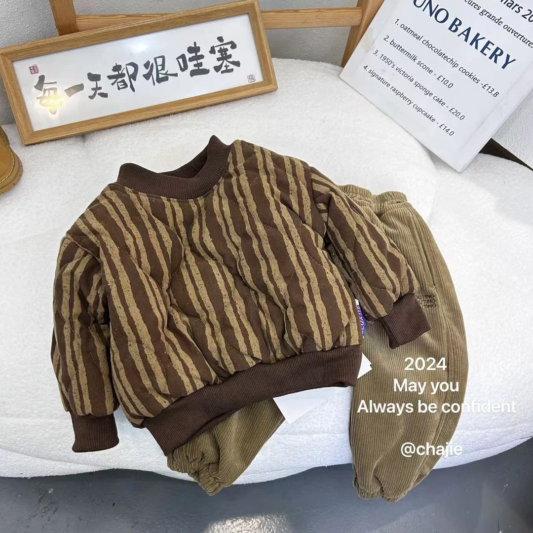 WY-7327 卫衣休闲加绒加厚潮版高品质休闲百搭卫衣印花韩版圆领