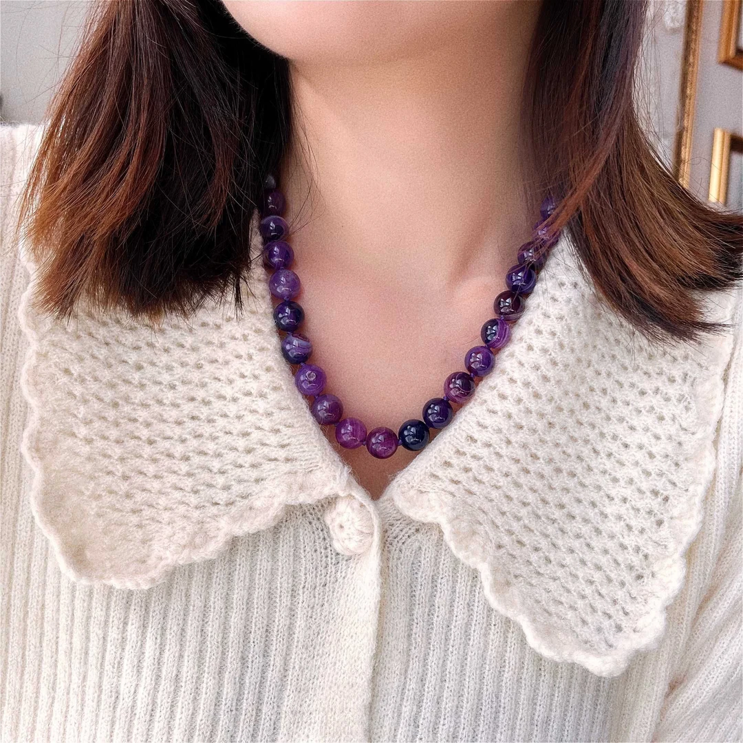 天然高品质舒俱来色项链