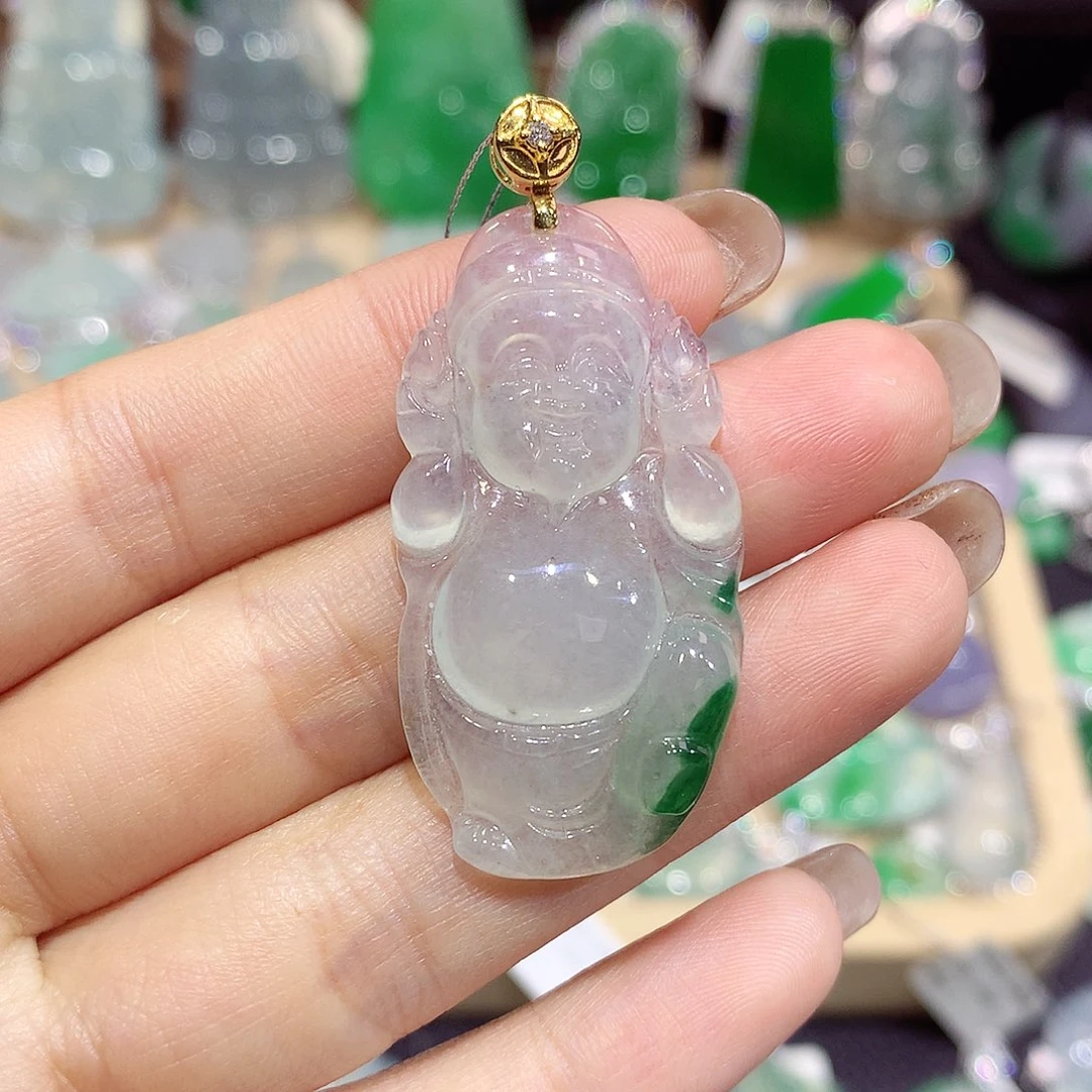 翡翠未镶嵌颈饰财