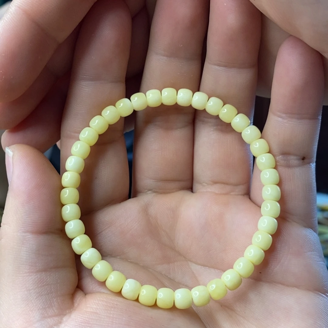 琥珀未镶嵌裸石5.5mm精工老型