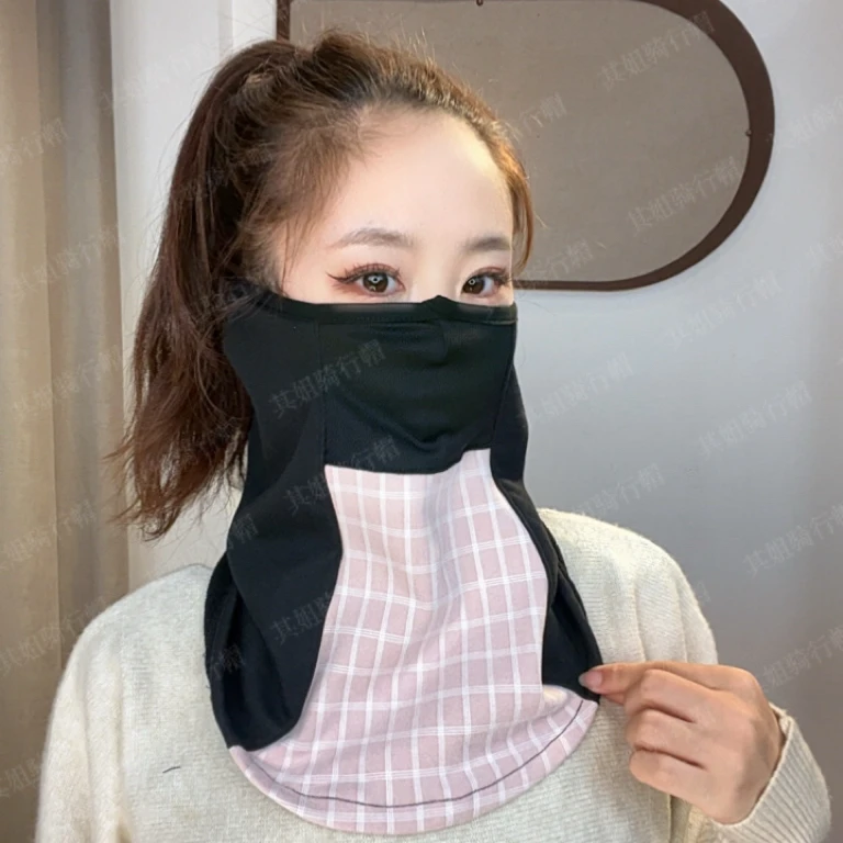 防风面罩女款冬季围脖护颈透气保暖骑行护脸登山加绒保暖骑行面罩